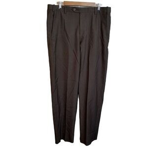 Ascott Browne Mens Size 34 R Brown  Solid Dress Pants